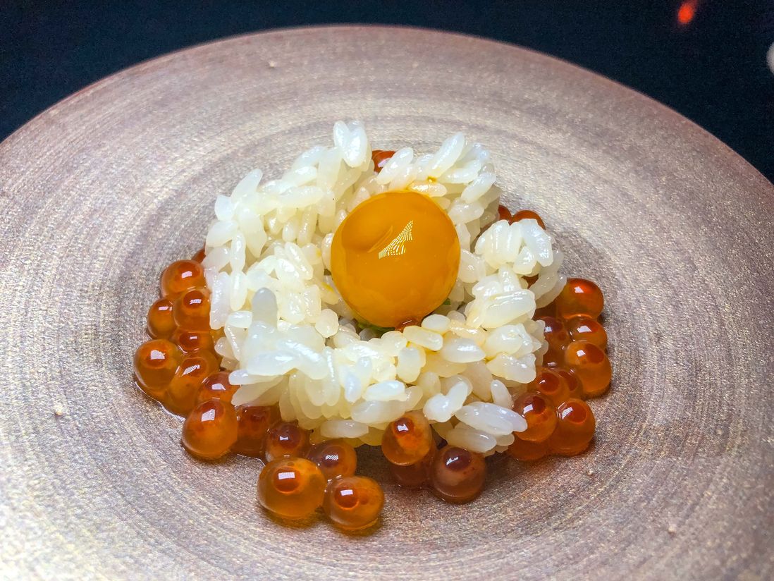 Salmon Roe and Quali Egg<br/>